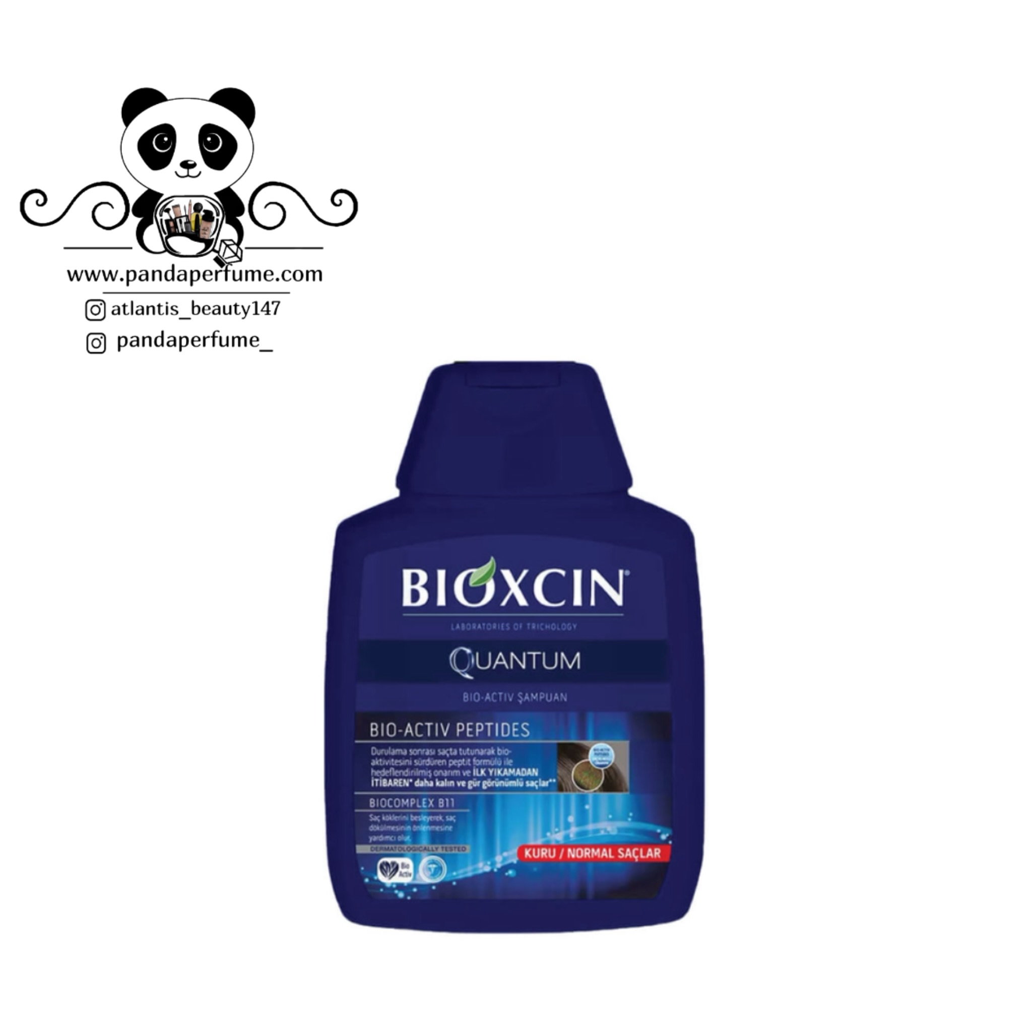 شامپو ضدریزش بیوکسین کوانتوم آبی موهای چرب | BIOXCIN QUANTOM SHAMPOO