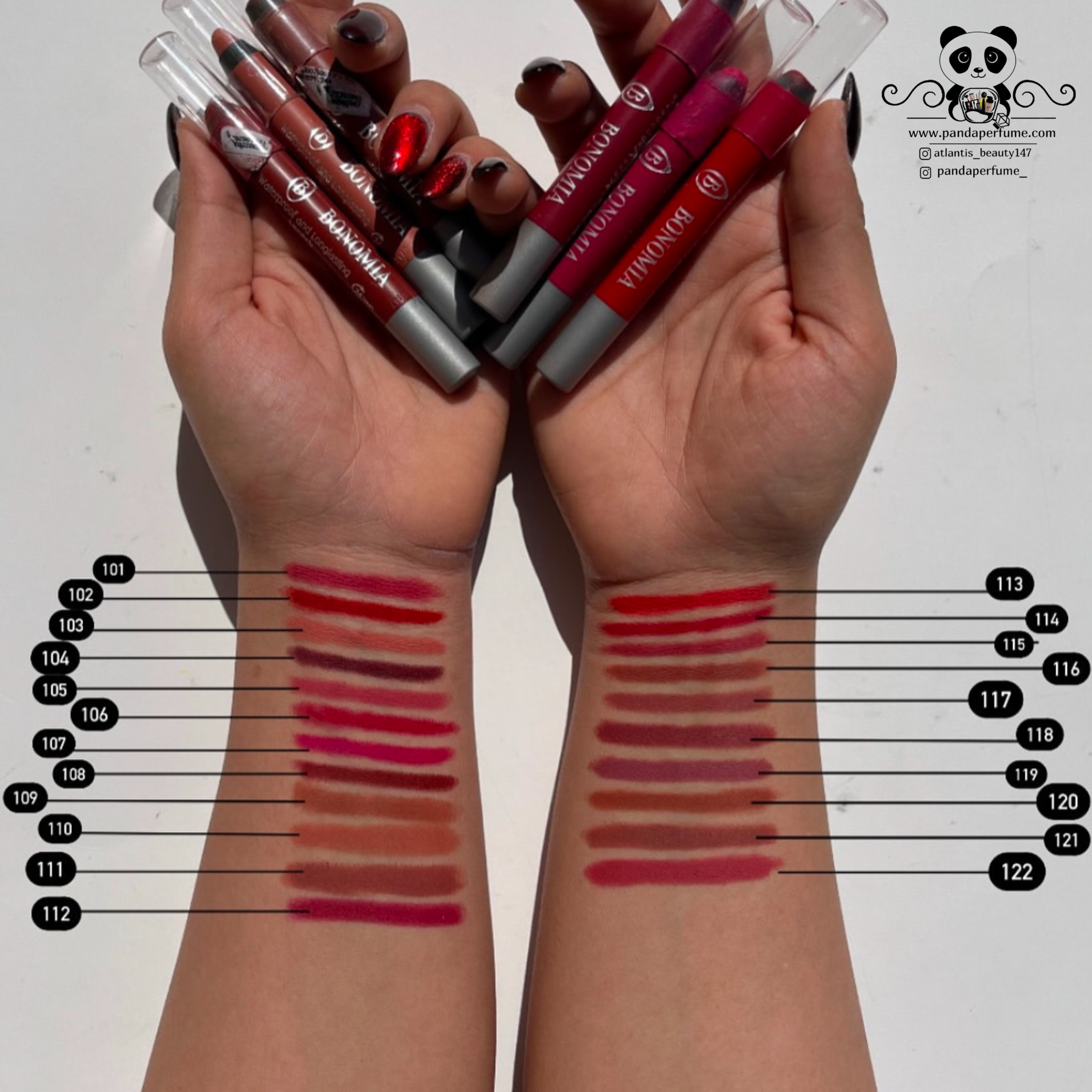 رژلب مدادی مات بونومیا Bonomia Pencil lipstick