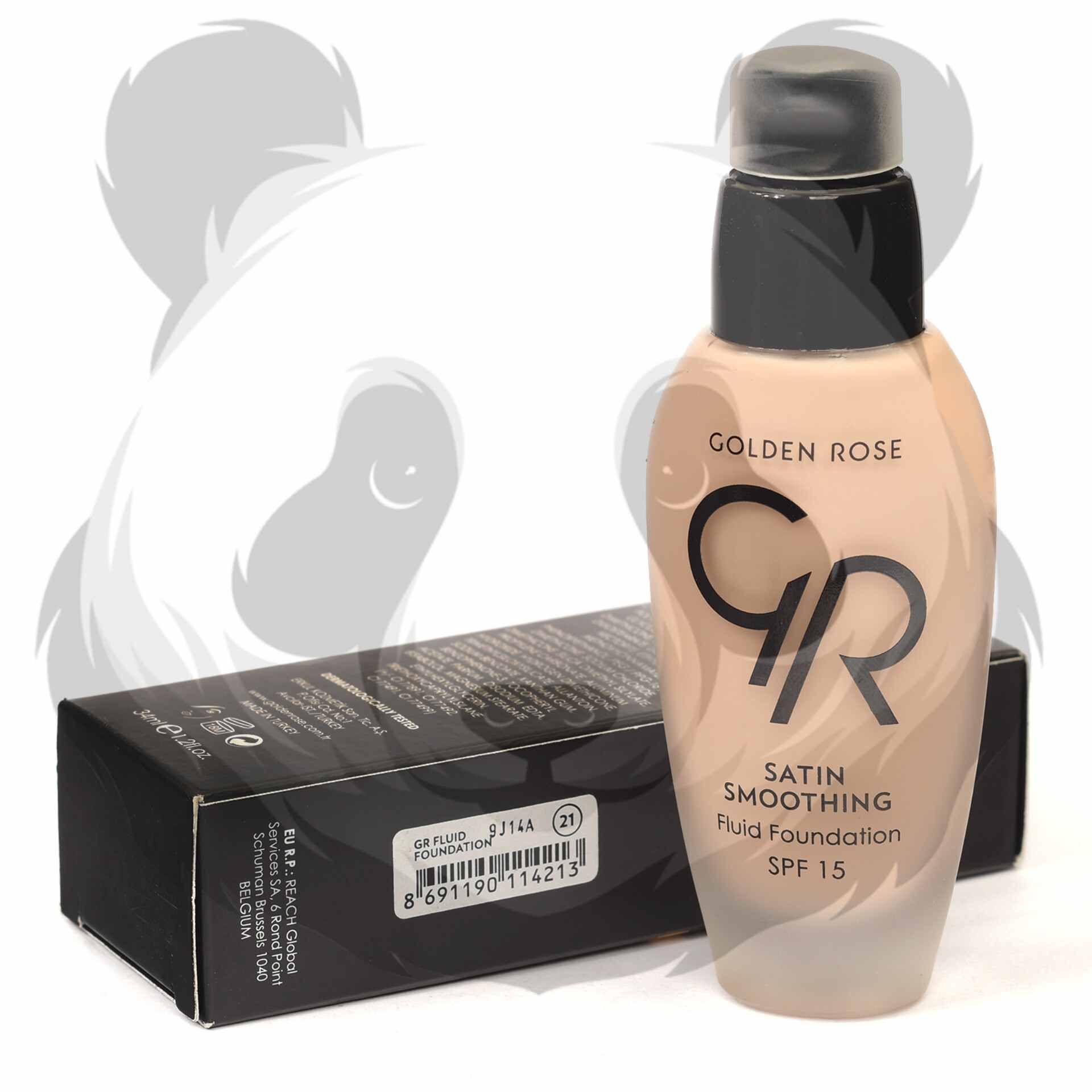 کرم پودر ساتین گلدن رز | GOLDEN ROSE Satin Smoothing Fluid Foundation