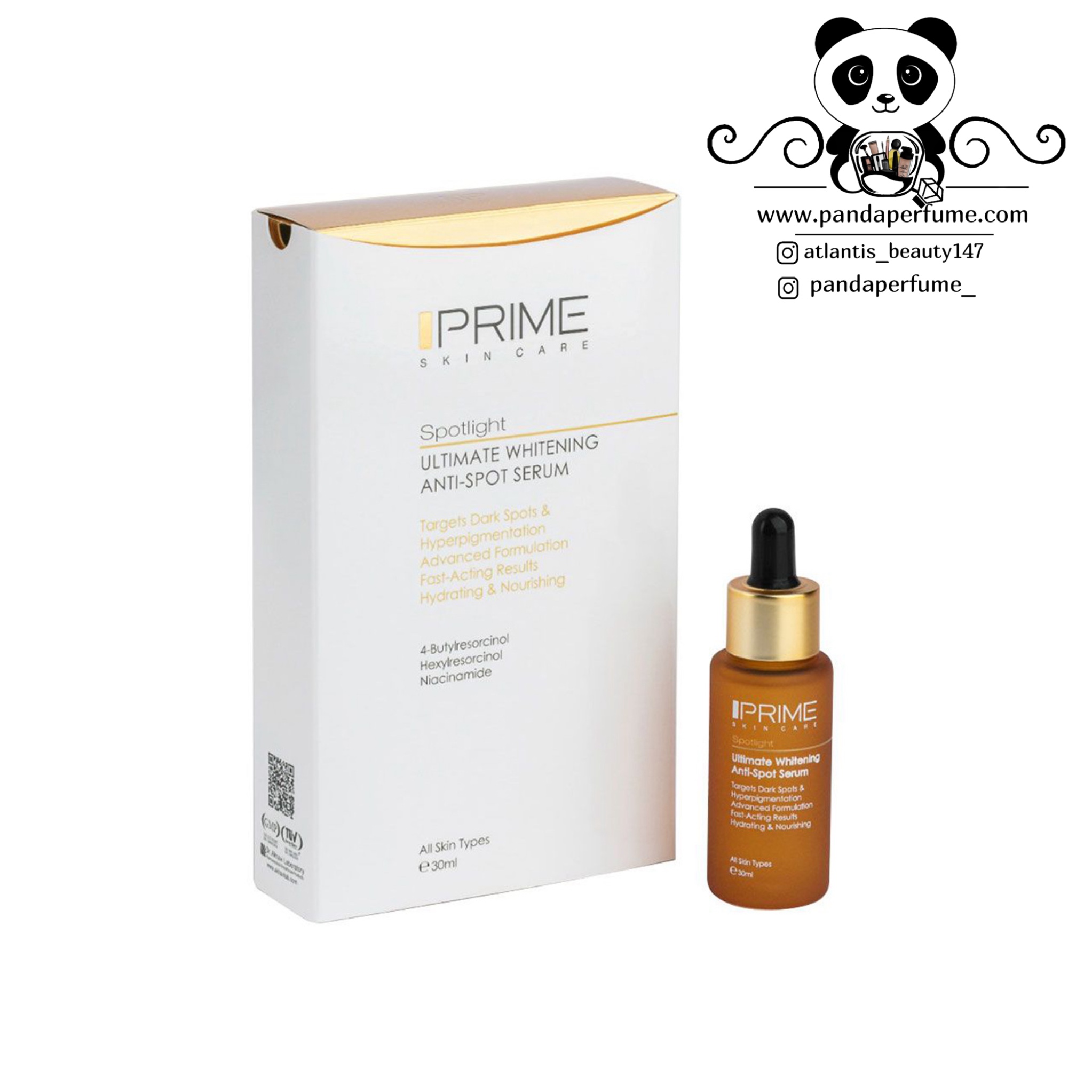 سرم روشن کننده پوست پرایم مدل Anti Spot حجم 30 میلی لیتر Prime Ultimate Whitening Anti Spot Serum 30ml