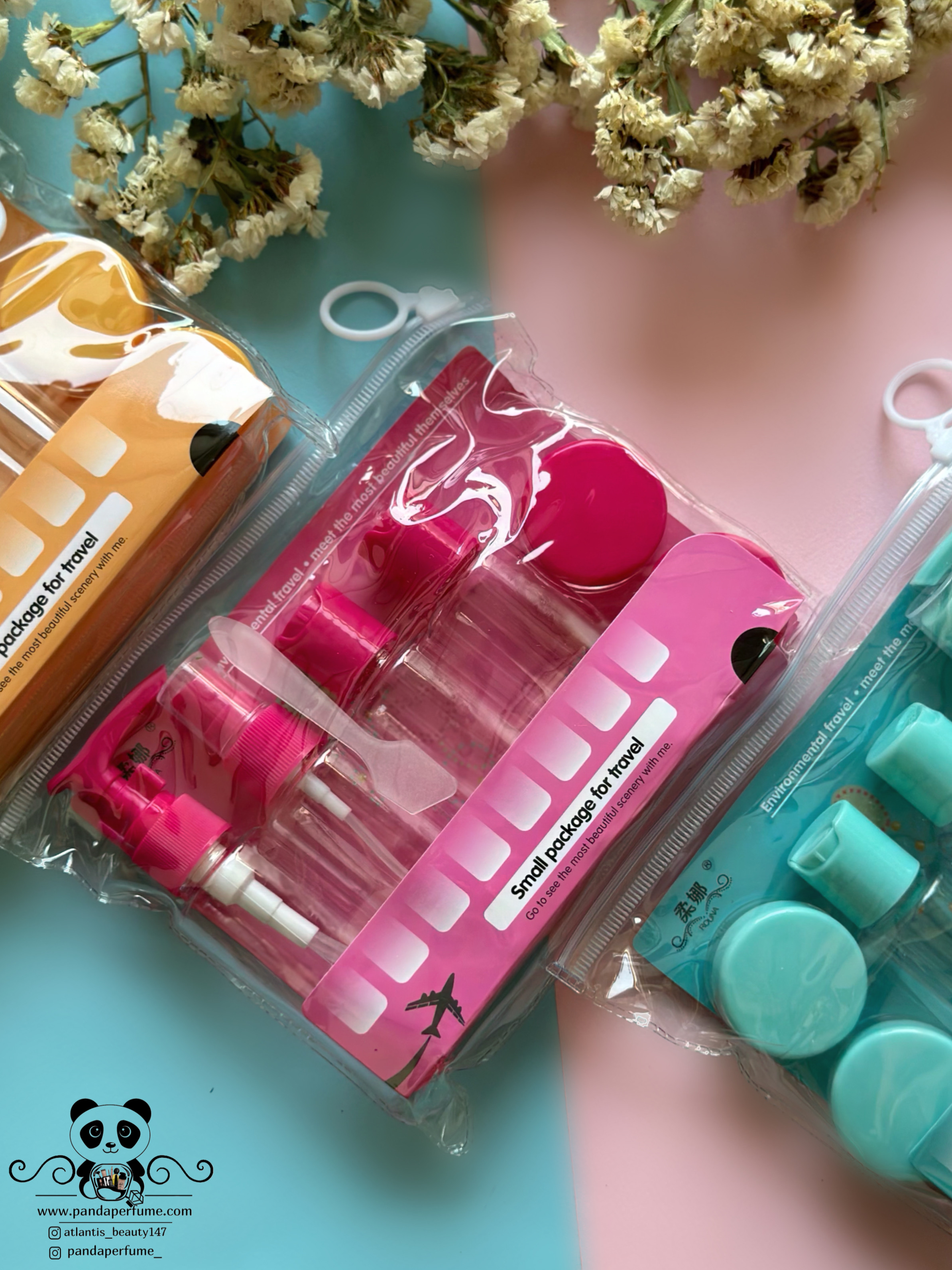 پک مسافرتی آرایشی 6 تکه |  Cosmetic travel pack of 6 pieces