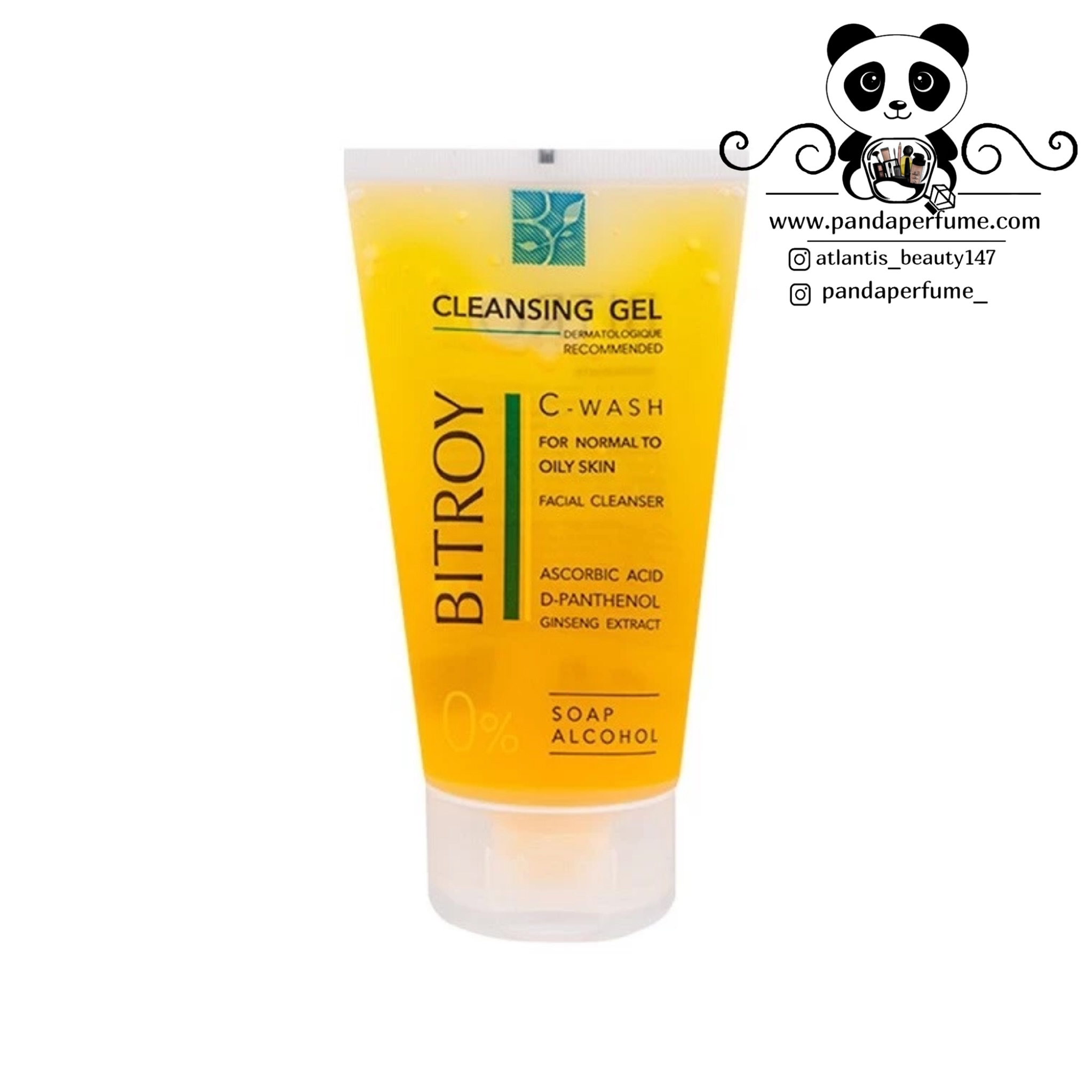 ژل شستشو صورت C Wash پوست معمولی تا چرب (فاقد صابون و الکل) حجم 150 میل بیتروی |  Bitroy Whitening Face C Wash With Vitamin C 150ml