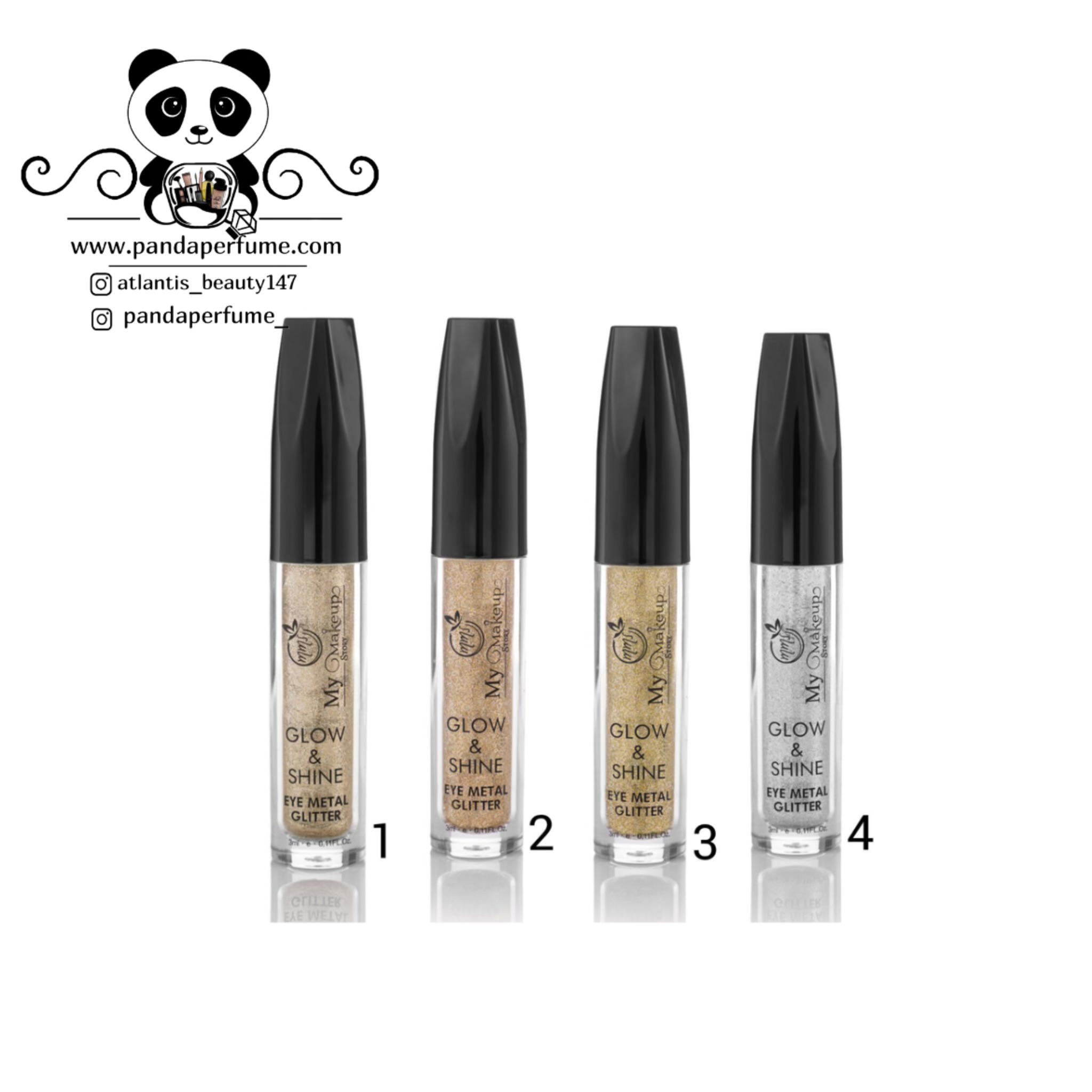 سایه شاین مایع مای میکاپ استوری | My Makeup Story GLOW & SHINE Eye Metal Glitter