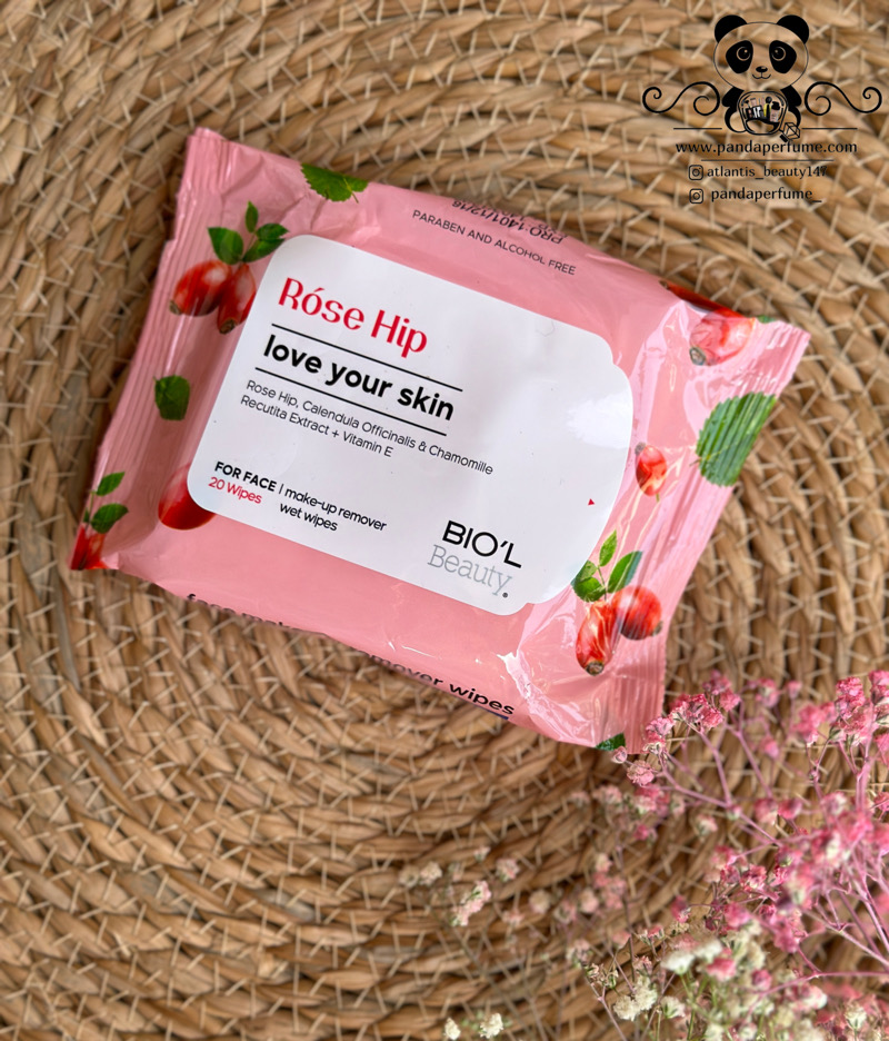 دستمال مرطوب ٢٠عددي بيول| rose hip