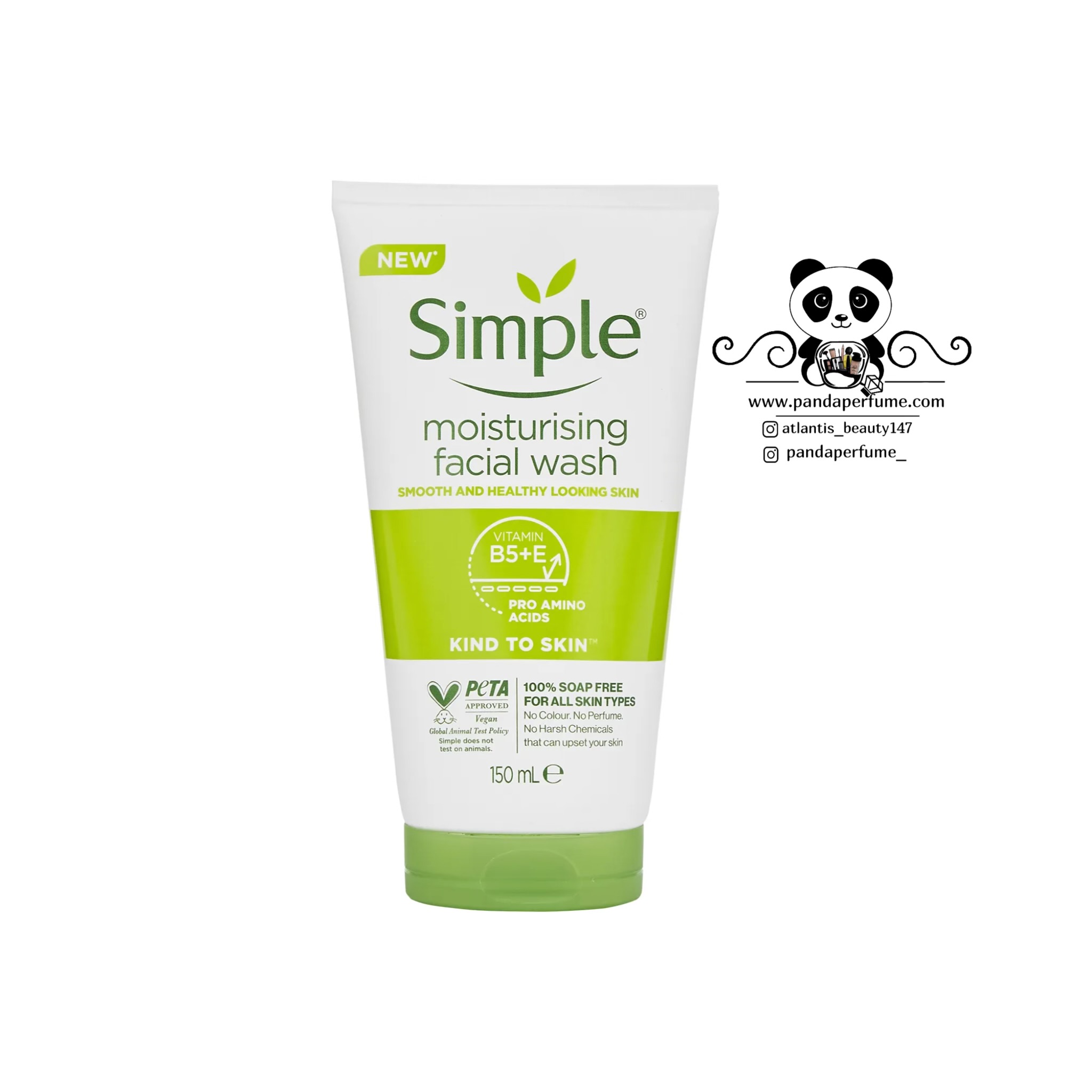 شوینده مرطوب کننده سیمپل   moisturising facial wash Simple