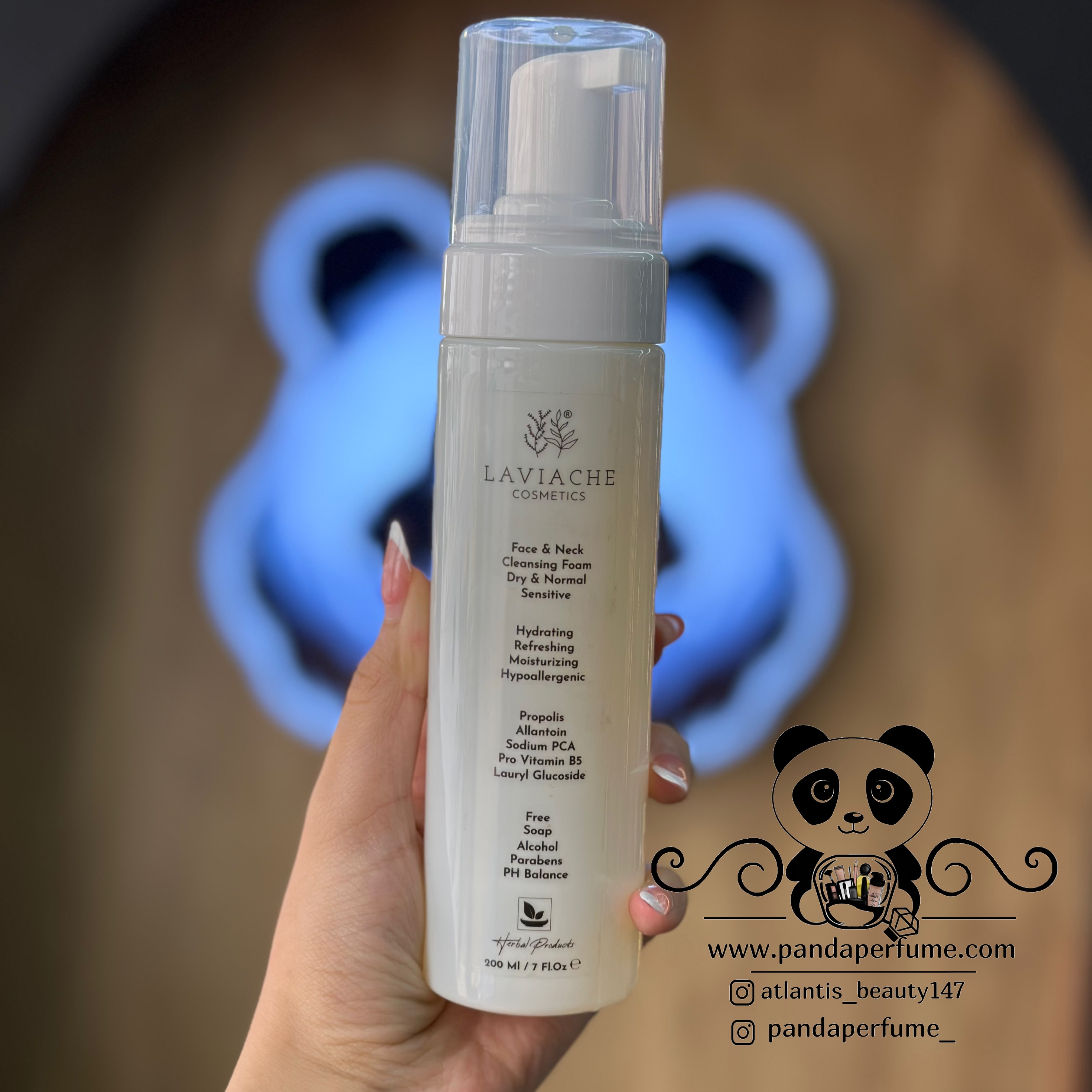 فوم شست و شو پوست خشک و نرمال و حساس لاویاچه | LAVIACHE cleansing foam 