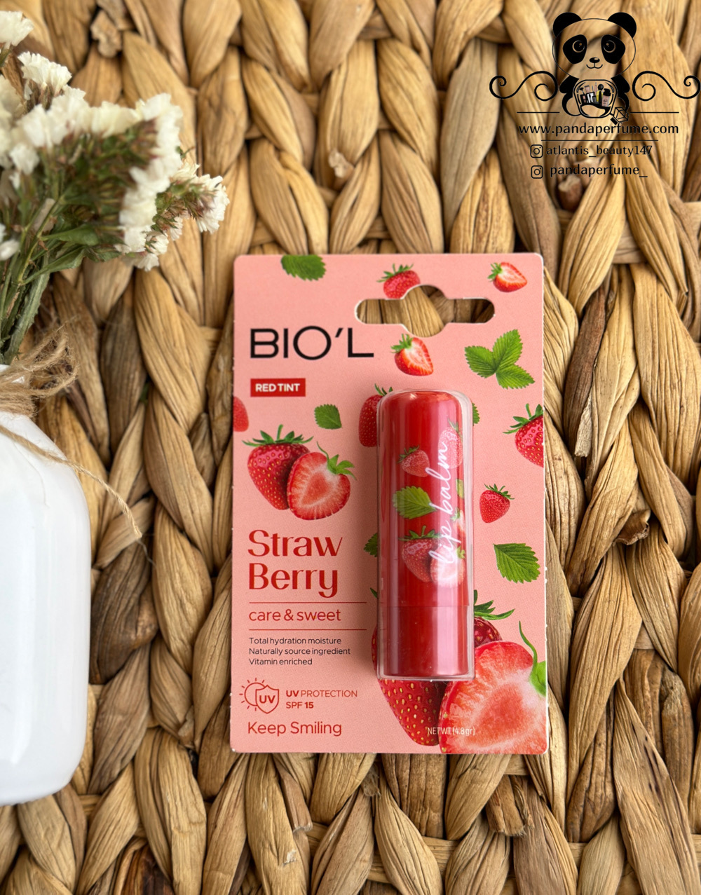 بالم لب توت فرنگي بيول | BIOL STRAWBERRY LIP BALM