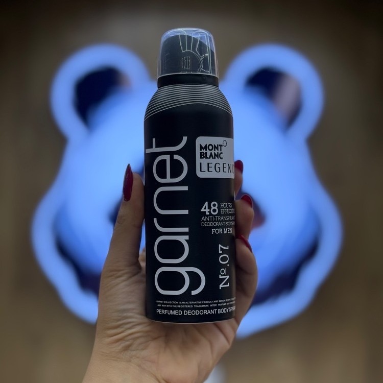 اسپری بدن گارنت مون بلان 200 میل  GARNET MONT BLANC LEGEND