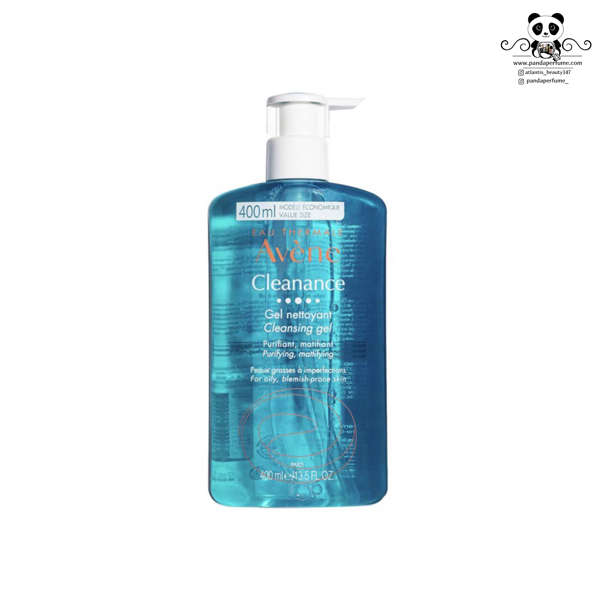 ژل شستشوی اون Avene مدل کلینانس Cleanance پوست چرب و مختلط 400 میل