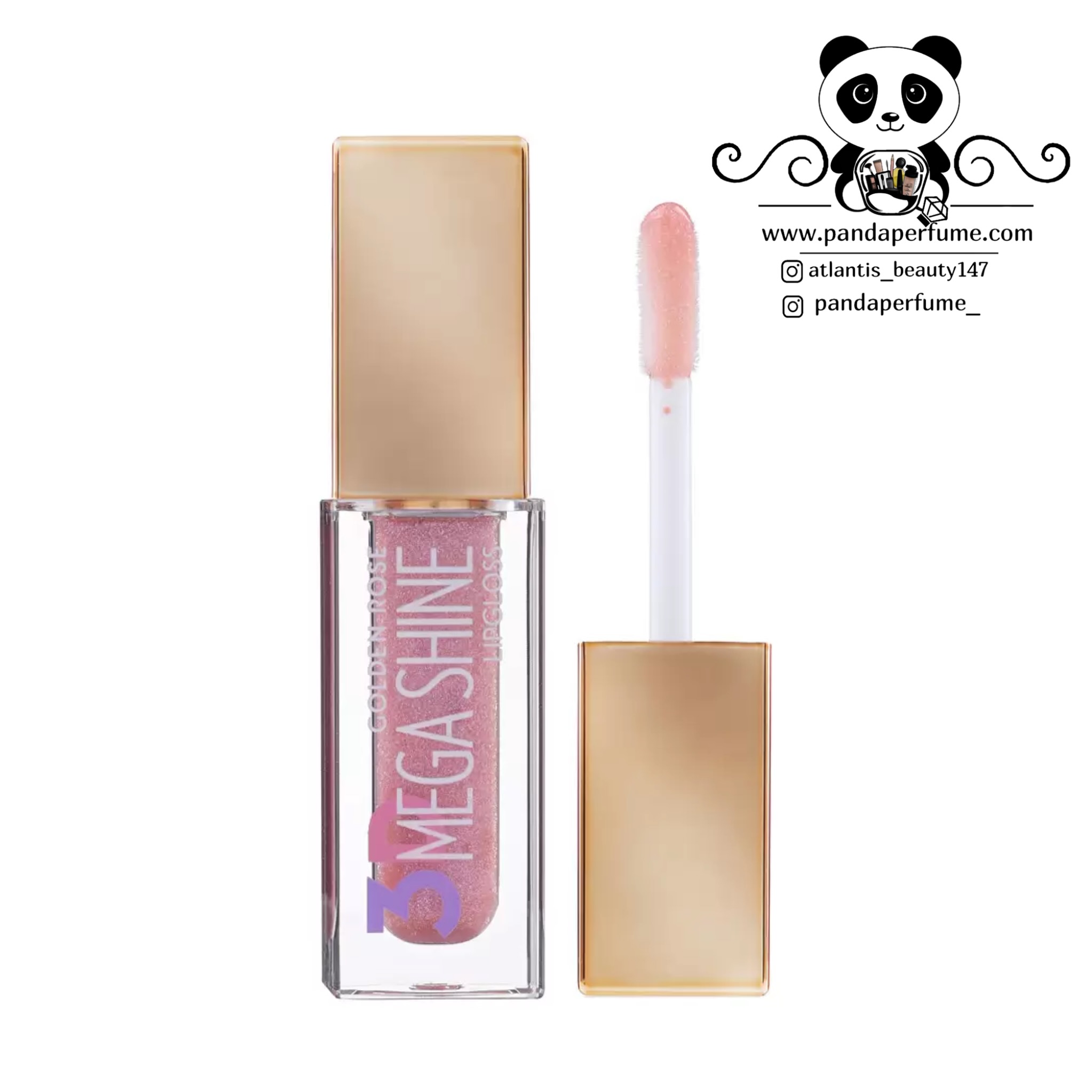 لیپ گلاس مگا شاین گلدن رز GOLDEN ROSE 3D Mega Shine Lip Gloss
